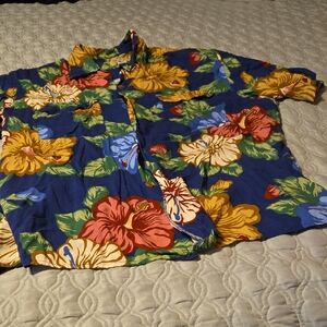 Floral Hawaiian Shirt Made In Hawaii Reyn Spooner Size XL